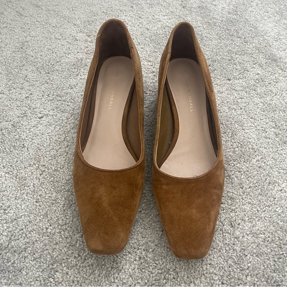 Loeffler Randall Brown Suede Block Heel Pumps - Picture 2 of 8